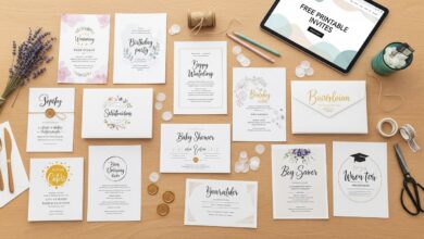 Free Printable Invites