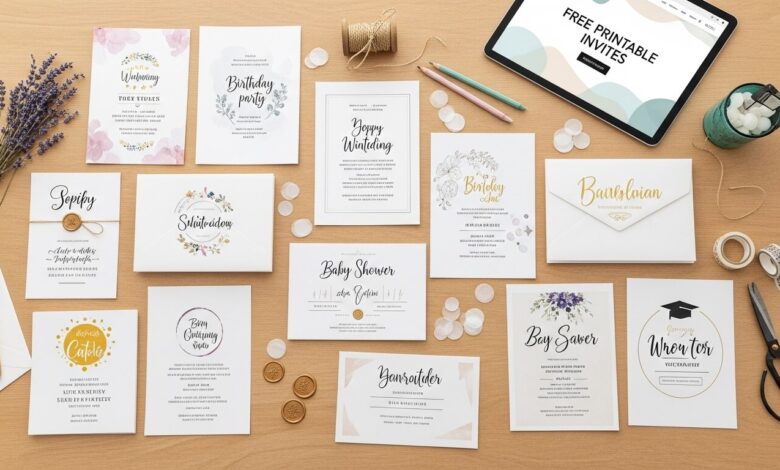 Free Printable Invites