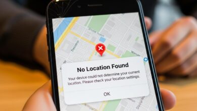 what does no location found mean