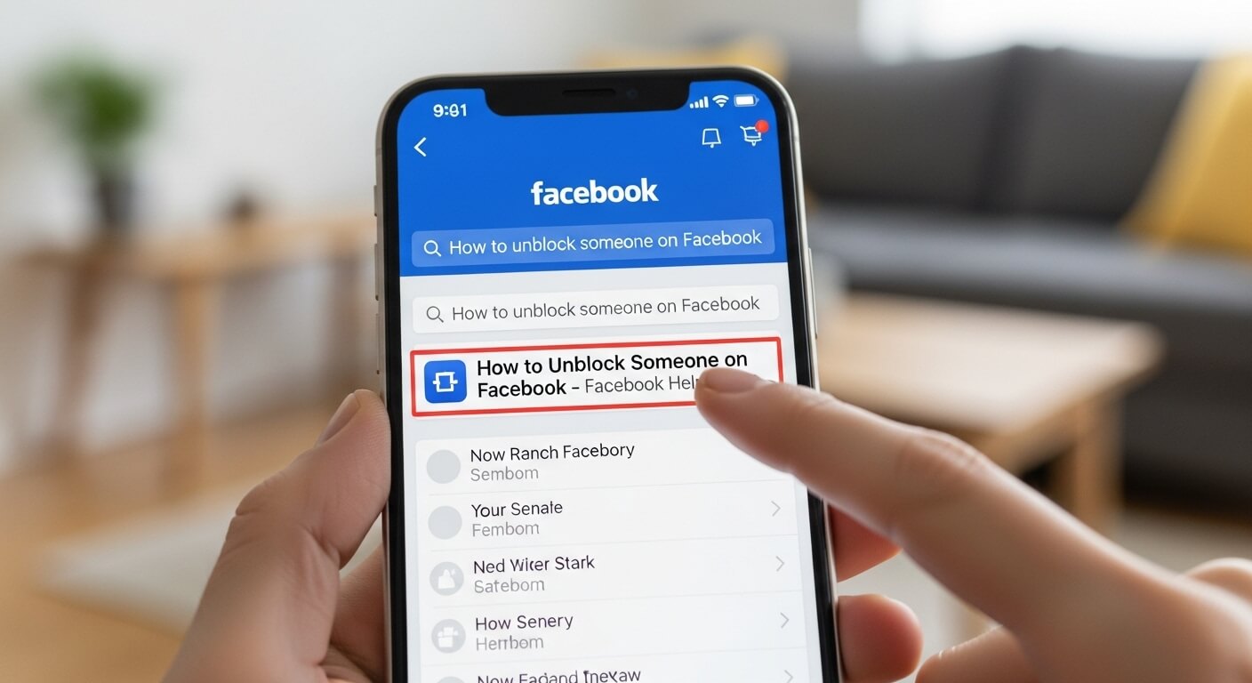 how to unblock someone on facebook