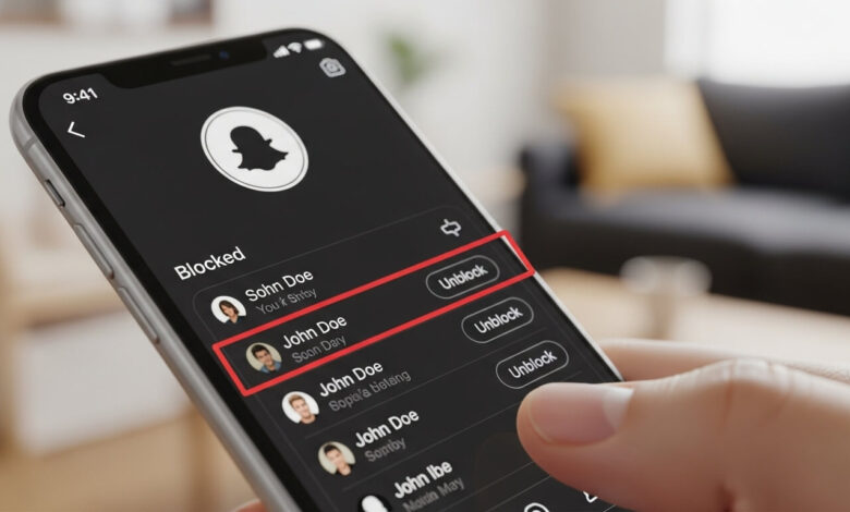 how to unblock someone on snapchat