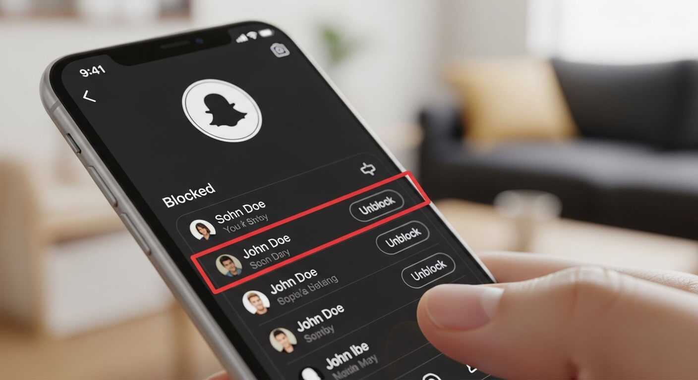 how to unblock someone on snapchat